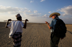 Paul Salopek on his walk (http://outofedenwalk.nationalgeographic.com/)